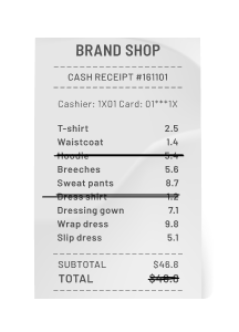 Receipt example
